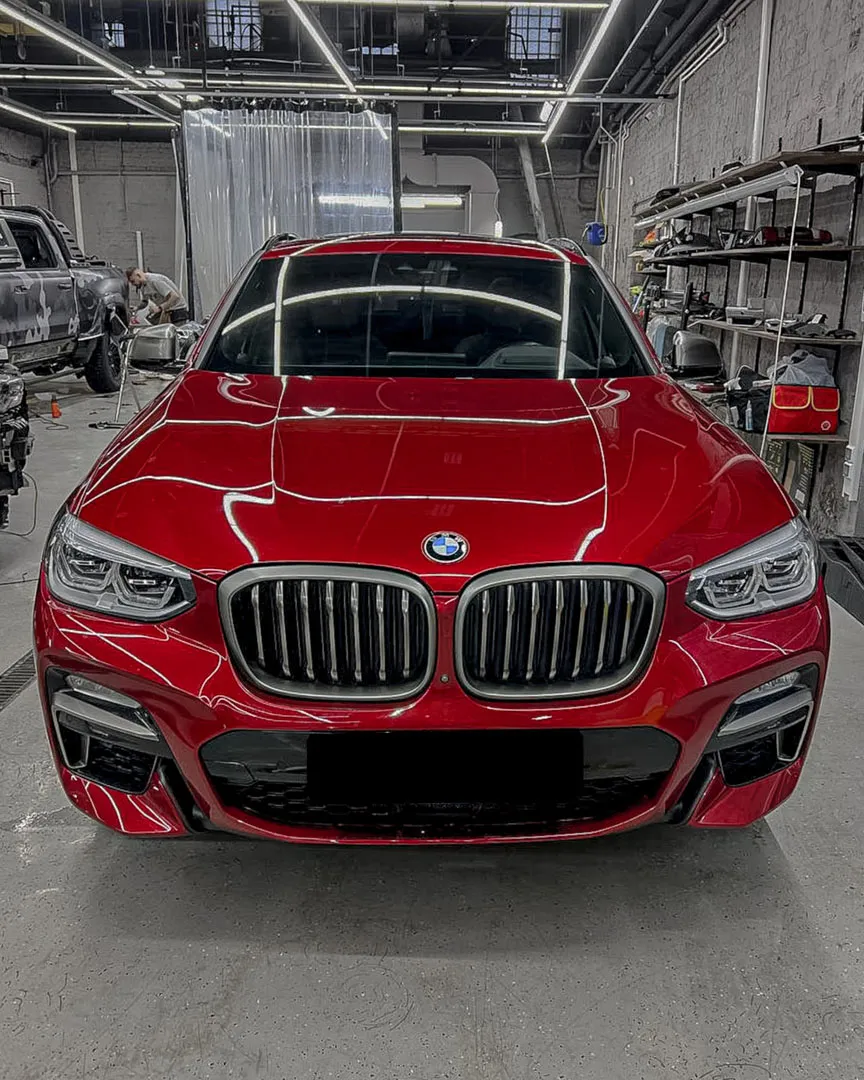 Оклейка BMW X4 в матовый полиуретан и установка системы активного выхлопа ENGINE VOX Stage 1+